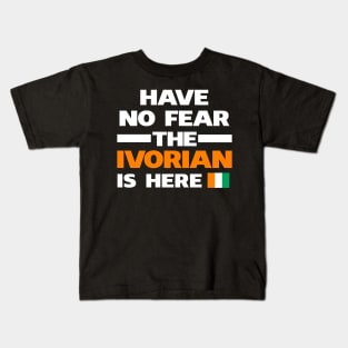 No Fear Ivorian Is Here Ivory Coast Kids T-Shirt